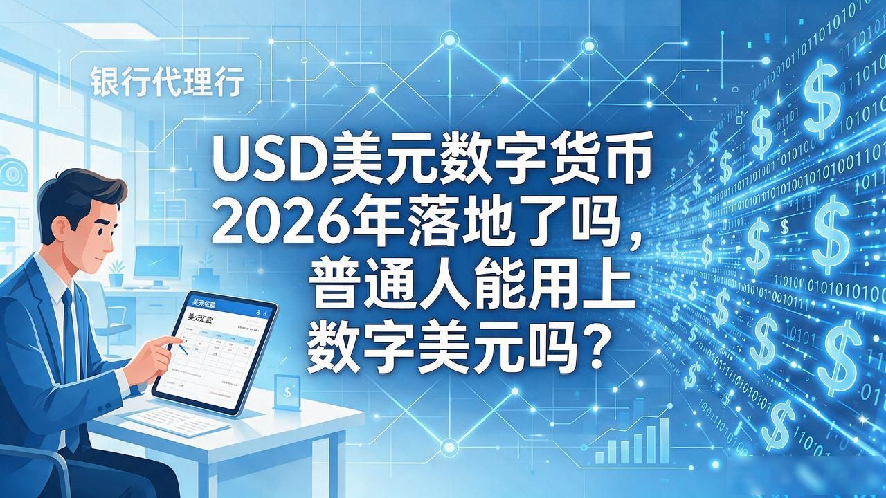 USD美元数字货币2026年落地了吗，普通人能用上数字美元吗