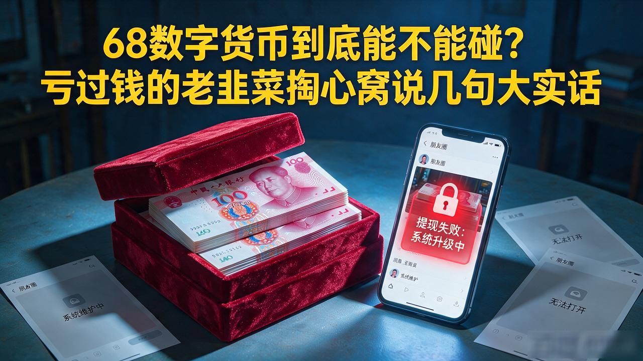68数字货币到底能不能碰？亏过钱的老韭菜掏心窝说几句大实话