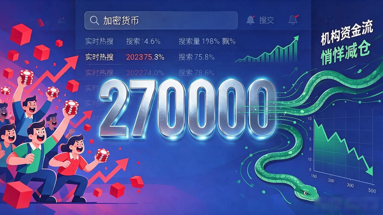 数字货币270000了，普通打工人手里的钱到底该追还是该跑