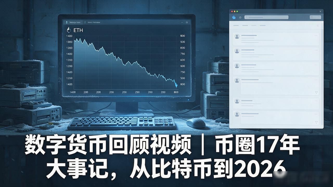 数字货币回顾视频｜币圈17年大事记，从比特币到2026