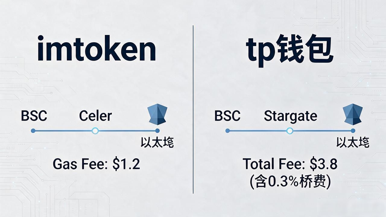 imtoken和tp钱包费用差多少？转一笔账算给你看