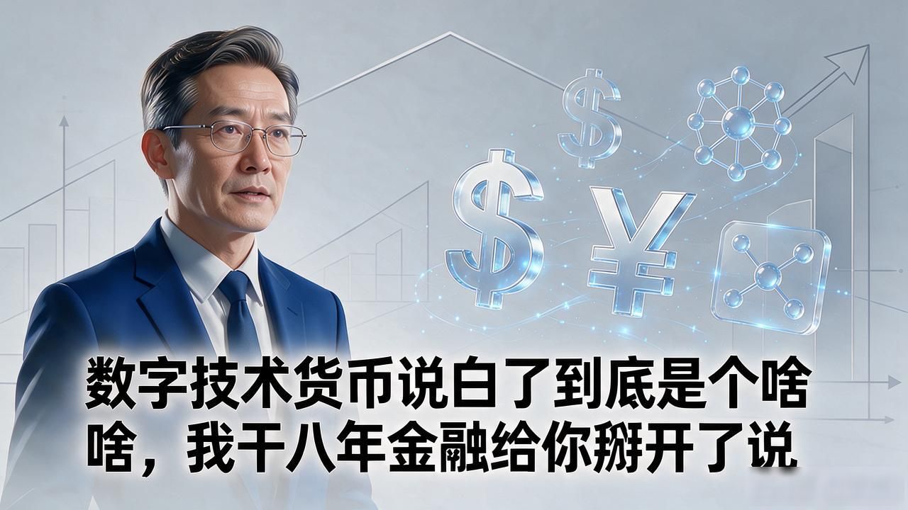 数字技术货币说白了到底是个啥，我干八年金融给你掰开了说