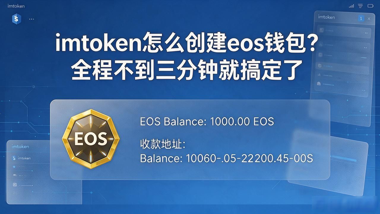 imtoken怎么创建eos钱包？全程不到三分钟就搞定了