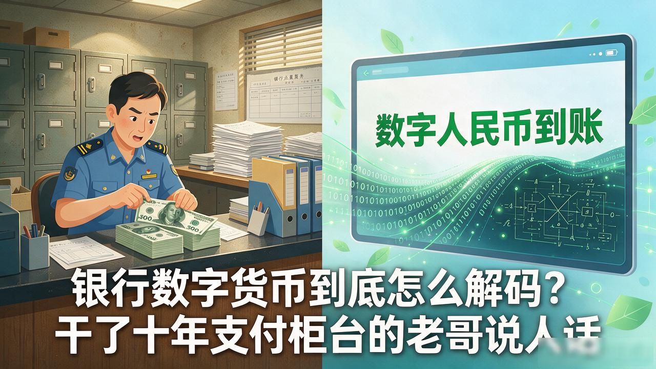 银行数字货币到底怎么解码？干了十年支付柜台的老哥说人话