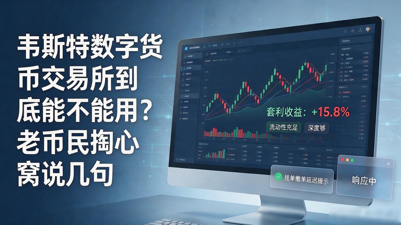 韦斯特数字货币交易所到底能不能用？老币民掏心窝说几句
