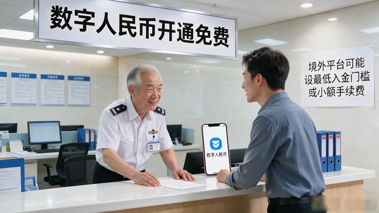 数字货币开通有十元吗？银行柜台十年的老张不绕弯子直接说