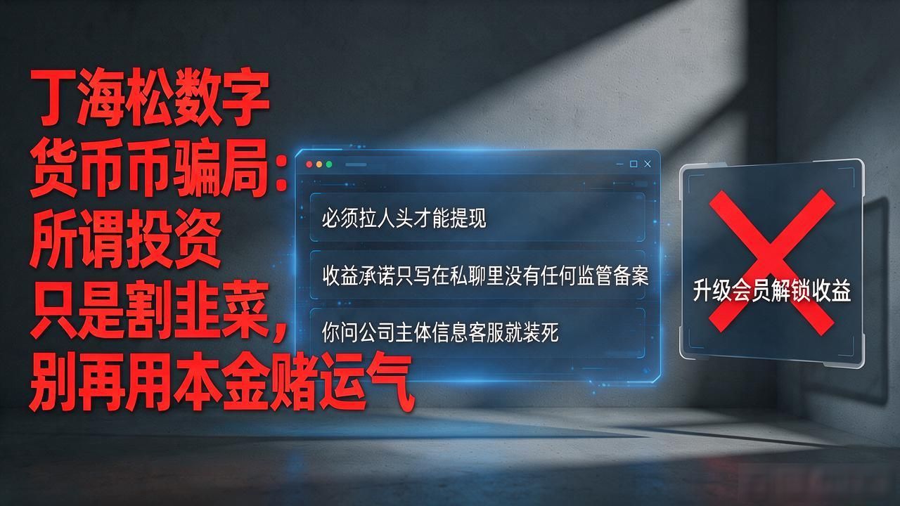 区块链话术包装骗局_丁海松庞氏骗局_丁海松数字货币骗局