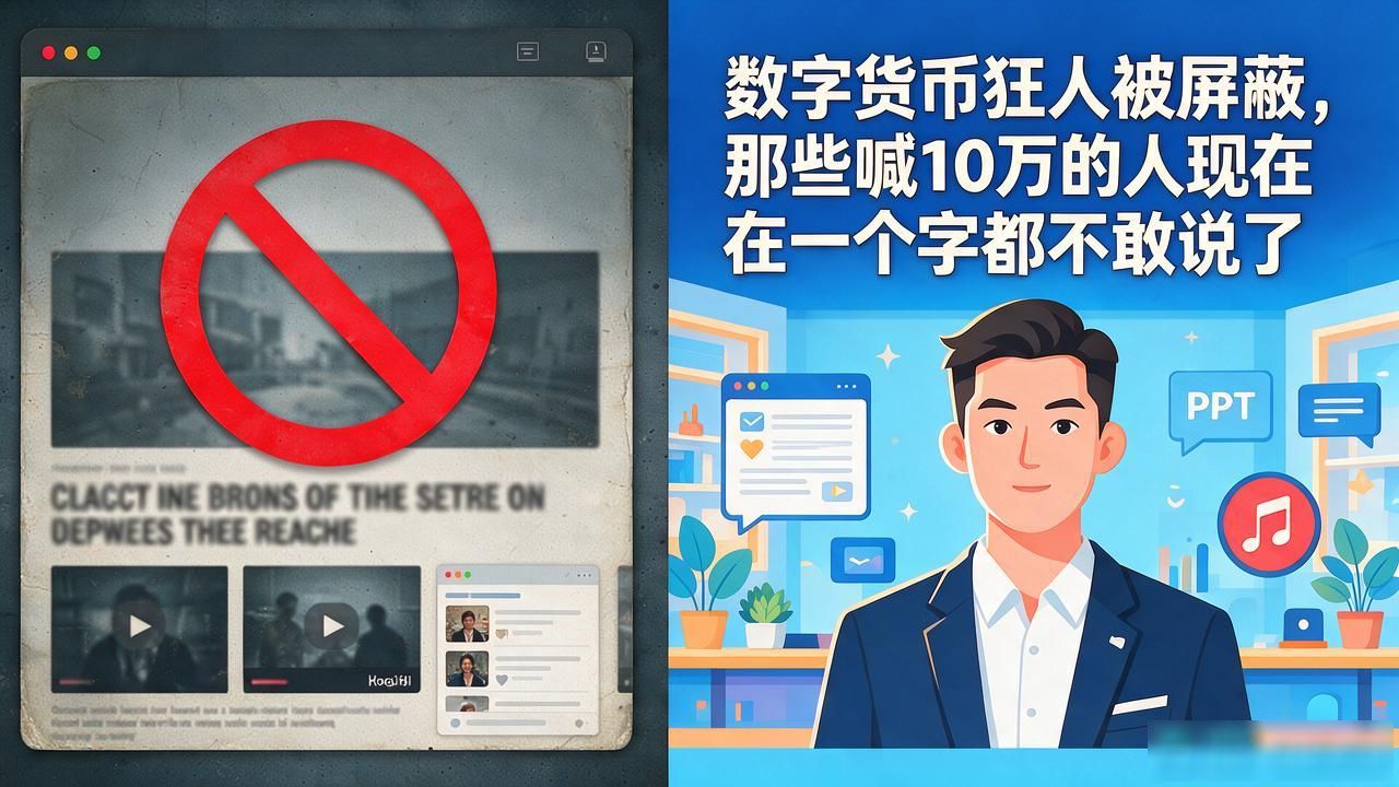 数字货币头部账号被全网屏蔽原因_币圈喊单骗局套路解析_数字货币狂人被屏蔽