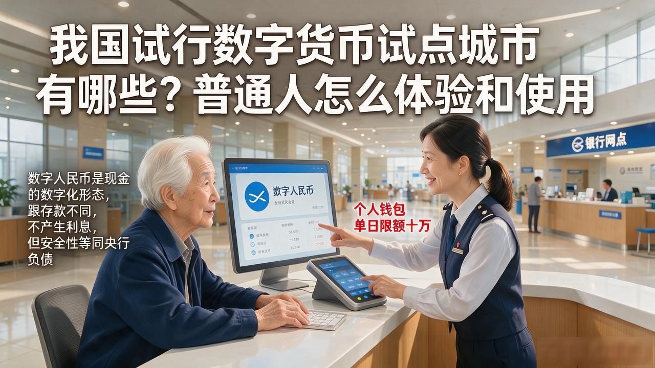 我国试行数字货币试点城市有哪些？普通人怎么体验和使用